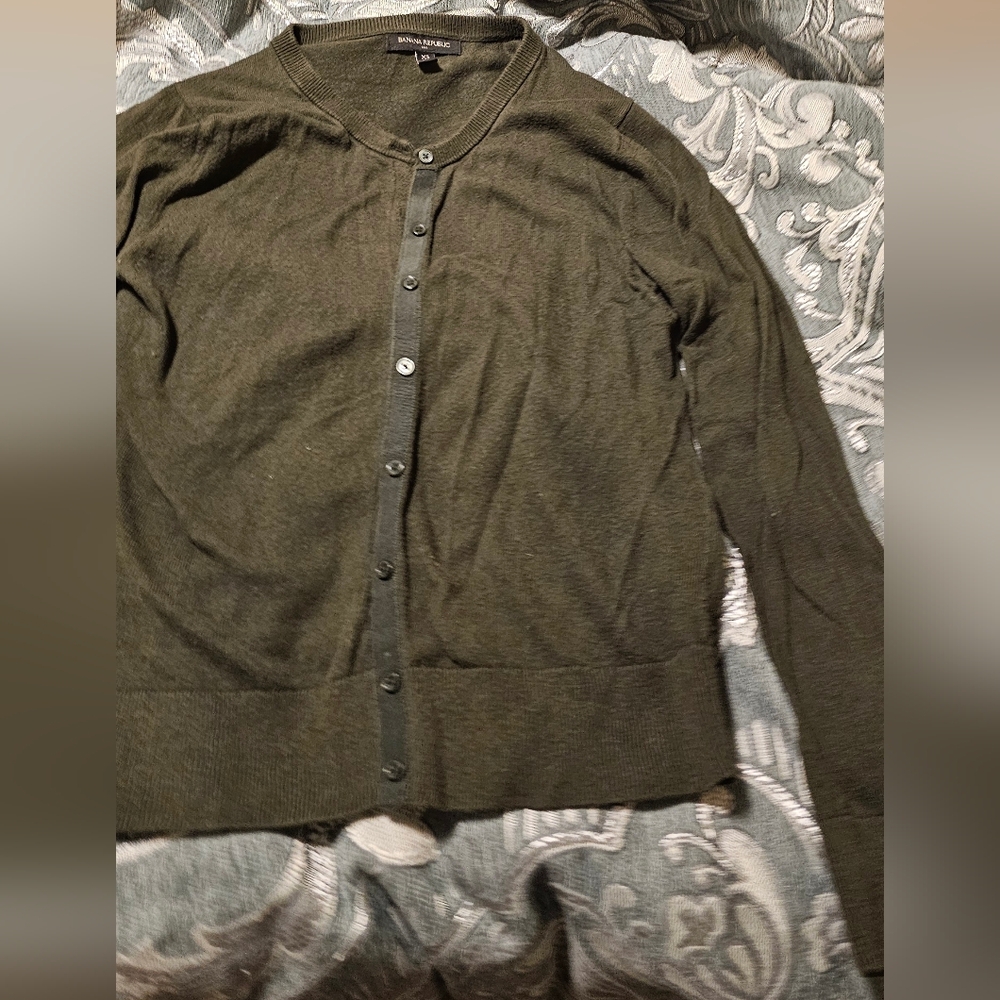Banana Republic Dark Green Women's Cardigan